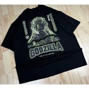 Men’s Godzilla Big Graphic T-Shirt / Black / Size XL